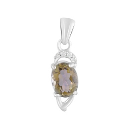 Срібна підвіска з містик топазом 1.2ct