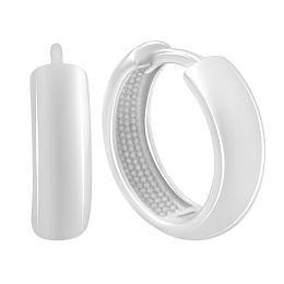 Серебряные серьги без камней