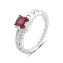 Срібна каблучка з рубіном 0.883ct