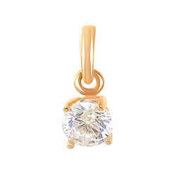 Срібна підвіска з фіанітами 0.04ct