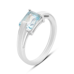 Срібна каблучка з топазом 1.85ct