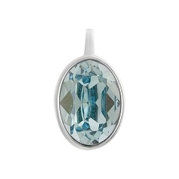 Silver pendant with cubic zirconia