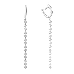 Silver earrings without stones