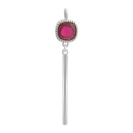 Silver pendant with ruby 1.3ct