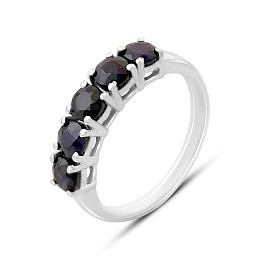 Серебряное кольцо с сапфиром 2.15ct