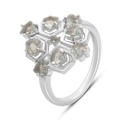 Silver ring with topaz 2.138ct