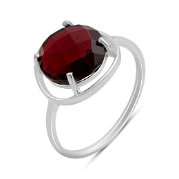 Silver ring with a 3.425ct nano garnet