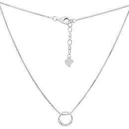 Серебряное колье с фианитами