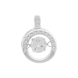 Серебряная подвеска с фианитами