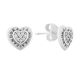 Silver Earrings with Fianites