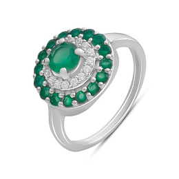 Срібна каблучка з агатом 1.178ct