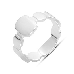 Серебряное кольцо без камней