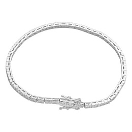 Срібний браслет з фіанітами