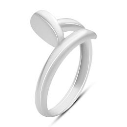 Silver ring without stones