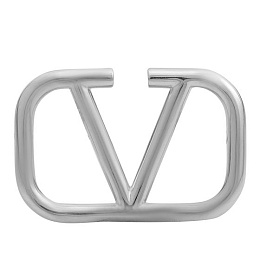 Серебряная брошка без камней