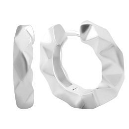 Серебряные серьги без камней