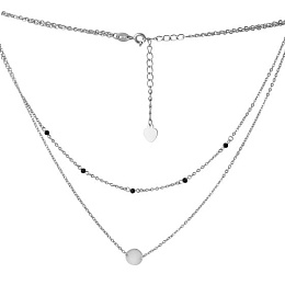 Серебряное колье с шпинелью