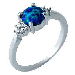 Серебряное кольцо с опалом 0.669ct