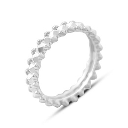 Silver ring without stones
