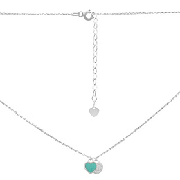 Серебряное колье с емаллю