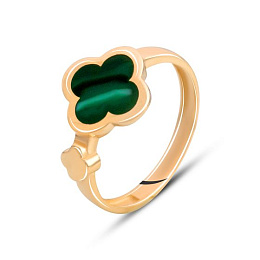 Золотое кольцо с емаллю