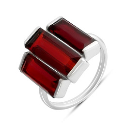 Серебряное кольцо с гранатом nano 6.717ct