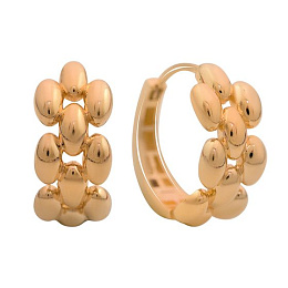 Золотые серьги без камней