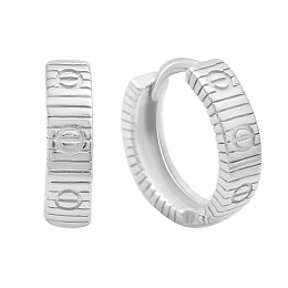 Серебряные серьги без камней