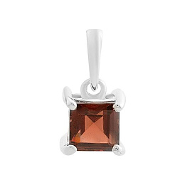 Серебряная подвеска с гранатом 0.85ct