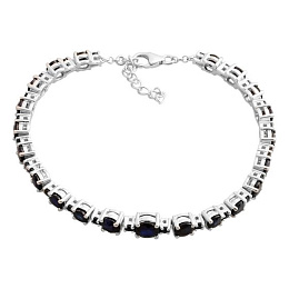 Серебряный браслет с сапфиром 9.632ct