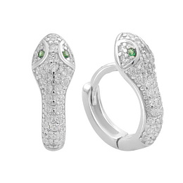 Серебряные серьги с фианитами