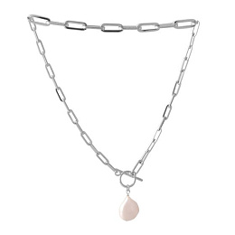 Срібне кольє з перлами бароковими