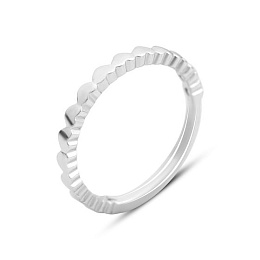 Silver ring without stones