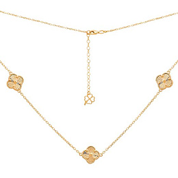 Silver necklace without stones