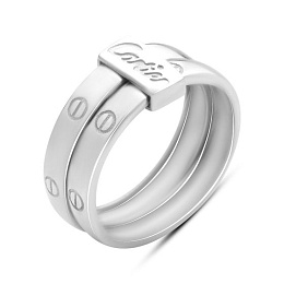 Серебряное кольцо без камней