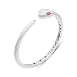 Срібний браслет з фіанітами