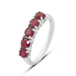 Серебряное кольцо с рубином 2.042ct