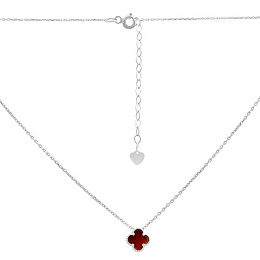 Серебряное колье с агатом