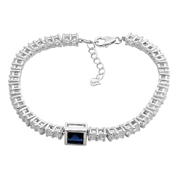 Срібний браслет з сапфіром nano 9.25ct
