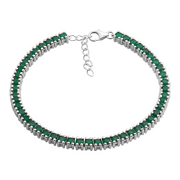 Серебряный браслет с агатом 5.215ct