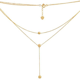 Gold necklace without stones