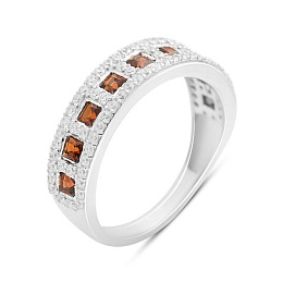 Silver ring with garnet 1.503ct