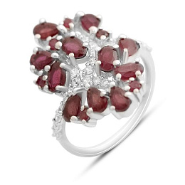 Срібна каблучка з рубіном 4.609ct