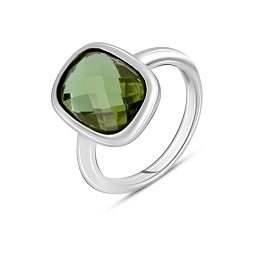 Silver ring with a 5.9-carat sultaniite