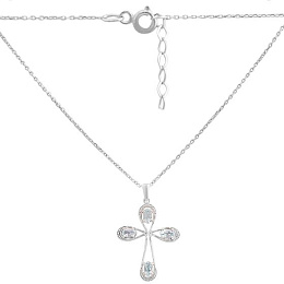 Срібне кольє з топазом 1.099ct