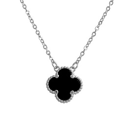 Серебряное колье с ониксом