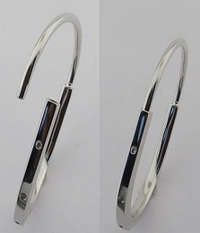 Золотий браслет з фіанітами 0.12ct