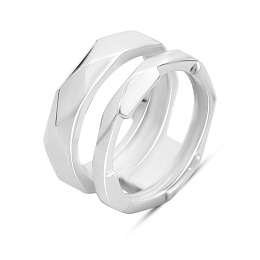 Silver ring without stones