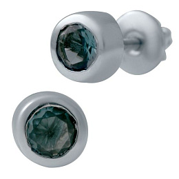 Срібні сережки з топазом Лондон Блю 0.7ct