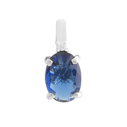 Серебряная подвеска с сапфиром nano 0.582ct